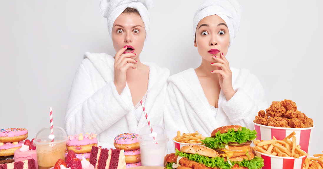 femmes et junk food